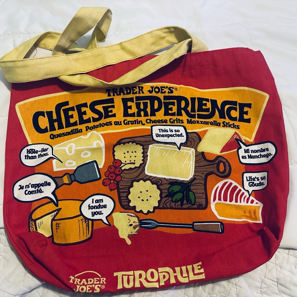 Trader Joe's Red Cheese Experience Tote Bag